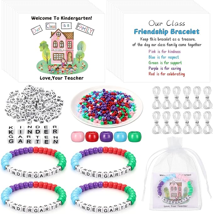 Tondiamo 24 Sets Kinder Back to School Gifts Friendship Bracelet Making Kit by Tondiamo