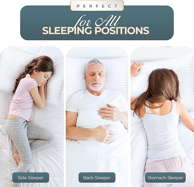Utopia Bedding Bed Pillows King Size Set of 4, Down Alternative Pillows - Image 3