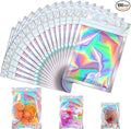 JETMORE 100 Pcs Mylar Bags, Holographic Bags, Smell Proof Bags, Resealable Bags by Jetmore