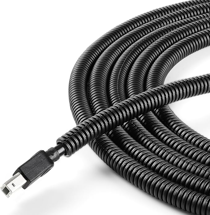 Split Wire Loom 1/4 Inch 6.6FT, YCLYC Wire Protector Tubing by YCLYC