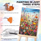 4 Pack Framed Paint by Numbers Kit - Image 4