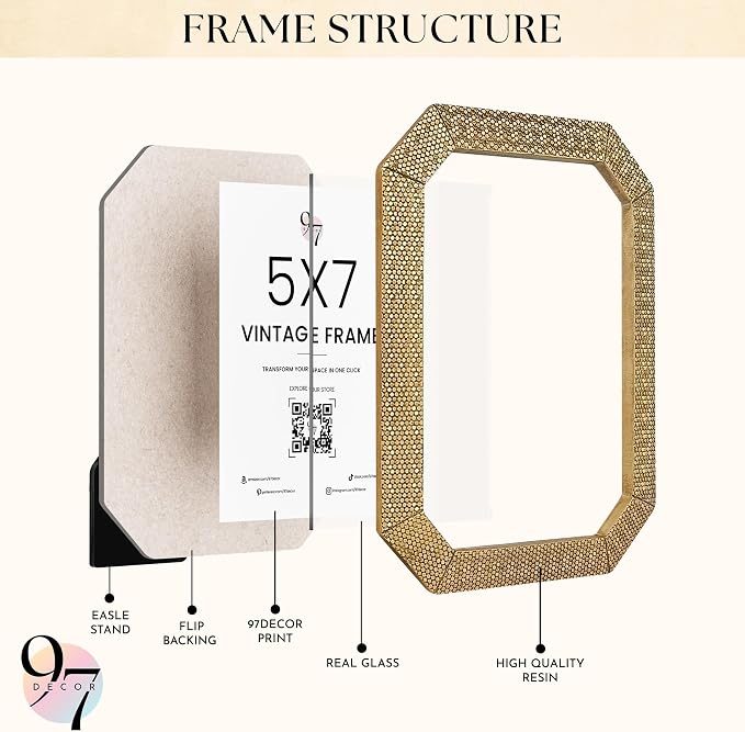97 Decor 5x7 Vintage Picture Frames - Image 3