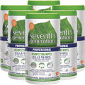 Seventh Generation Professional Disinfecting Multi Surface Wipes, Lemongrass Citrus, 70 count Tubs (Pack of 6)