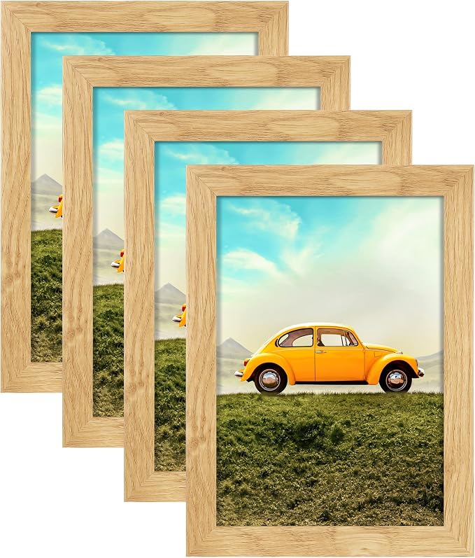 ATOBART 4x6 Picture Frame, Composite Wood Photo Frame by ATOBART