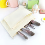Koolmox Makeup Bags, 12 Canvas Pencil Pouch, Cotton Canvas Toiletry Pouch - Image 4