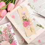 50pcs Pink Pressed Flowers Bulk, Romantic Dried Flower Leaves, Natural Pressed - Image 7