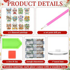 YooNotee 12 Sets Interchangeable Seasonal Diamond Art Tabletop Decorations - Image 3