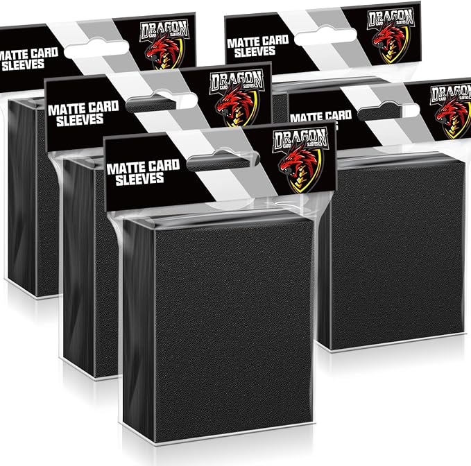 500 Pcs Black Card Sleeves Toploaders by Kitoyz