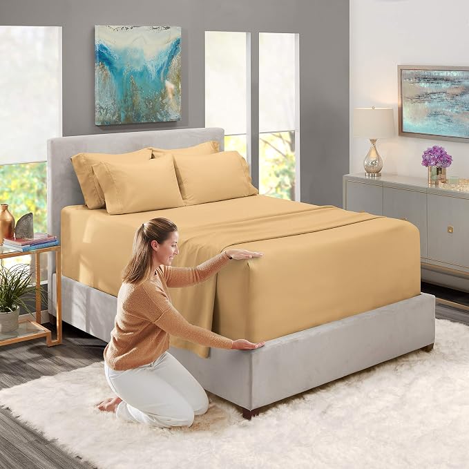 Hearth & Harbor Extra Deep Pocket Queen Sheets Sets - Image 3
