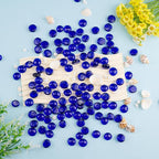 Blue Glass Marbles, 0.97 LB Transparent and Smooth Flat Glass Beads - Image 6