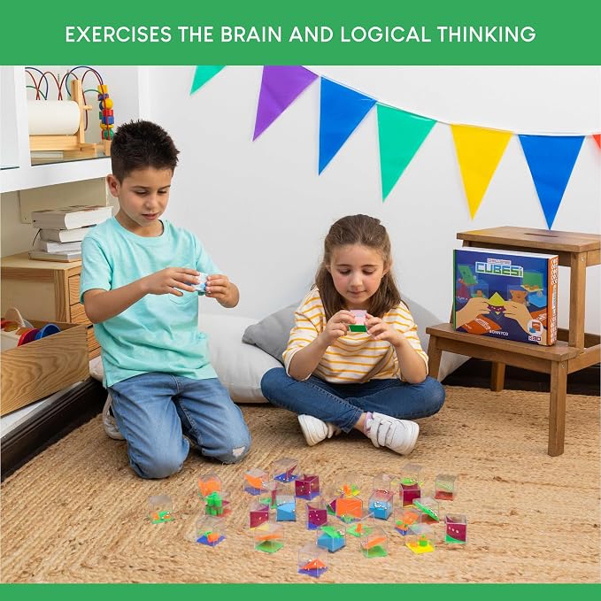 BONNYCO Brain Teaser Puzzles Cubes Kids Party Favors Pack 30. Pinata Goodie - Image 8