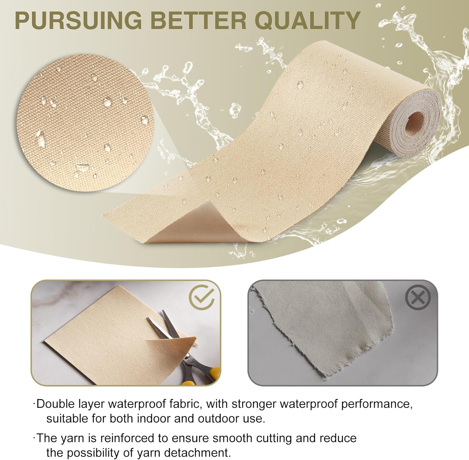 Canvas Repair Tape 4×70 Inch Waterproof Self-Adhesive Fabric Repair Patch for Repairing Boat Covers,Tents,Patio Umbrellas,Car Seats,Luggage,Sofas.(Black)