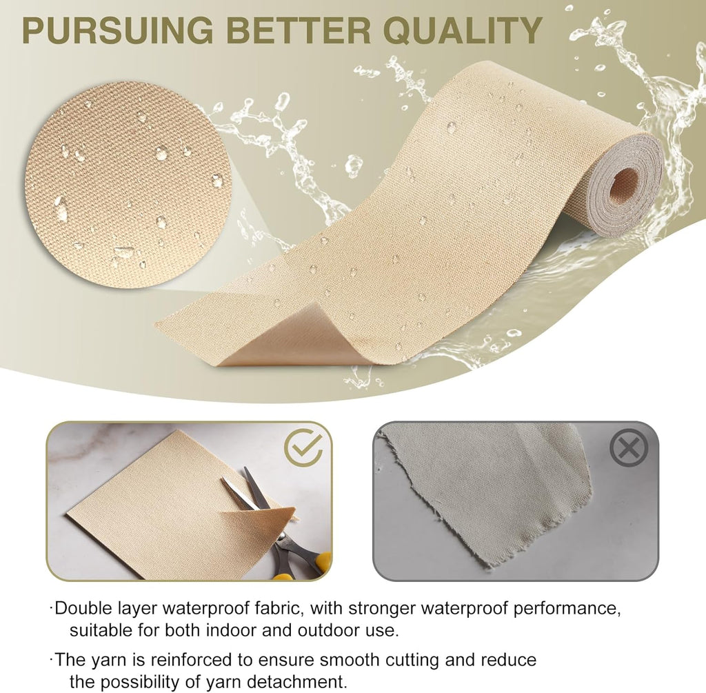 Canvas Repair Tape 4×70 Inch Waterproof Self-Adhesive Fabric Repair Patch for Repairing Boat Covers,Tents,Patio Umbrellas,Car Seats,Luggage,Sofas.(Grayish Blue)