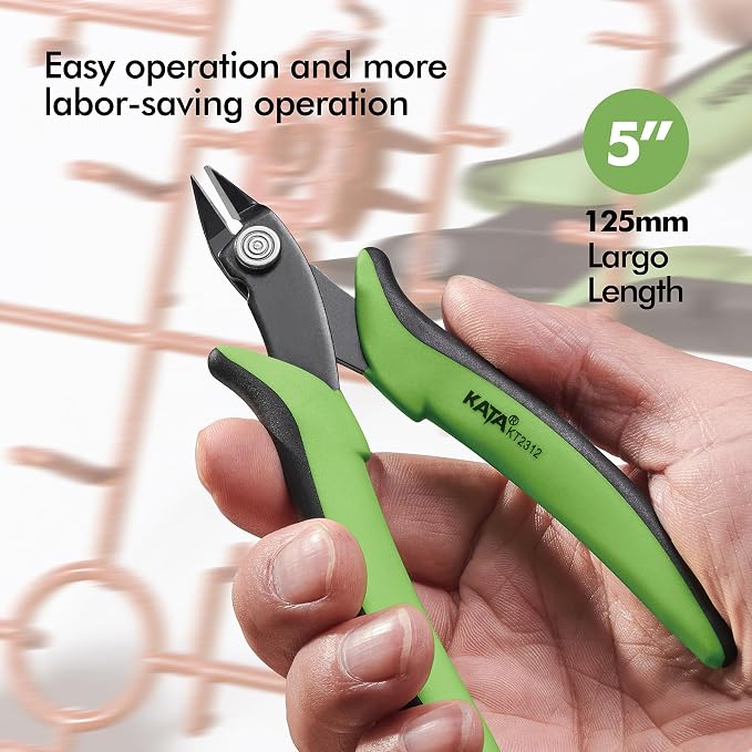 KATA Mini Flush Cutters, 5 Inch Precision Wire Cutter Plier - Image 5