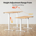 Agilestic Electric Standing Desk, 63 x 24 Inches Height Adjustable Desk - Image 4