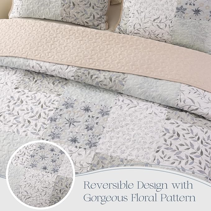 Exclusivo Mezcla Reversible Boho Quilts Twin Size - Image 3