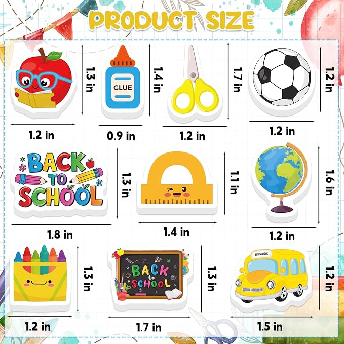300Pcs Back to School Foam Stickers, Colorful Self-Adhesive First Day of School - Image 7