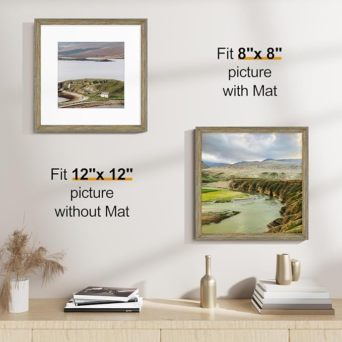 Vittanly 12x12 Picture Frames Set of 2, Ornate Vintage Photo Frame - Image 5