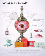 Ottoman Mosaics Turkish Mosaic Lamp Kit | DIY Art & Craft Project - Image 2