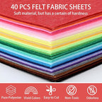 40PCS Felt Fabric Sheets Craft - Image 6