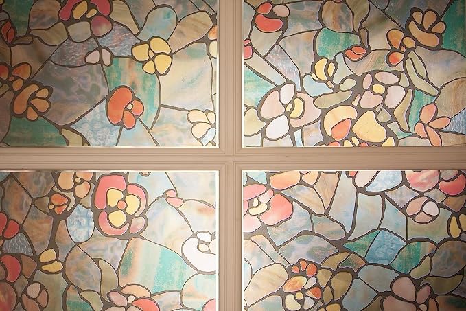 d-c-fix 346-0431 Self-Adhesive Privacy Glass Window Film, Venetian Garden - Image 3