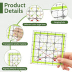 Imeepa 4PCS Acrylic Square Quilting Rulers, 3.5"-10.5", - Image 3