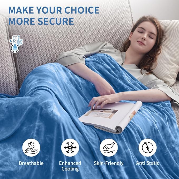 Guohaoi Cooling Blanket for HotSleepers, Decortive Tie Dye, Absorbs Heat to - Image 5