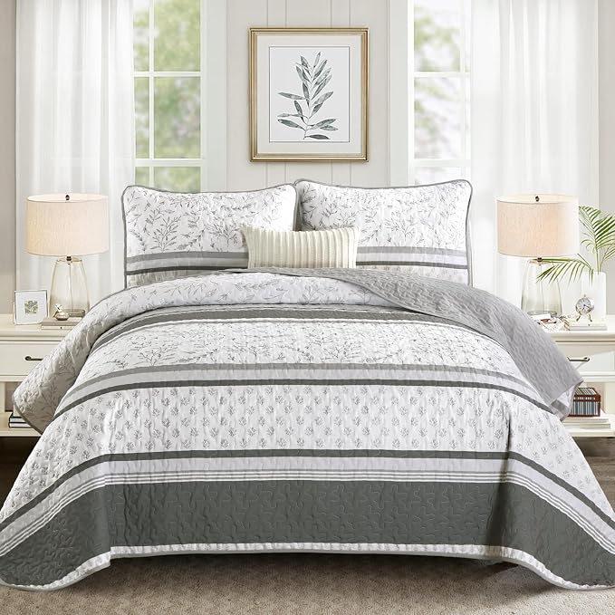 DJY Striped Quilt Set King Size by HOME