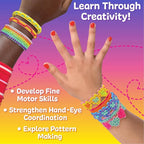 Just My Style Fashion Punch Style & Stitch Loom, Friendship Bracelet Kit - Image 7