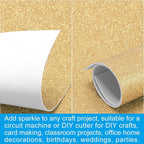 PATIKIL Light Gold Shiny EVA Glitter Foam Sheet 11 x 8 Inch 2mm Thick - Image 5