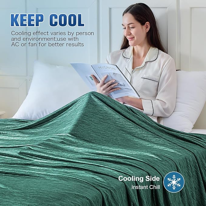 KMUSET Cooling Blanket Full Size（80"x90", Double Sided Summer Cooling Blankets - Image 5