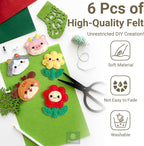 Apple Green Soft Felt Sheets for Crafts, 1.6mm Thick, Kids' Crafts, DIY Projects - Image 5