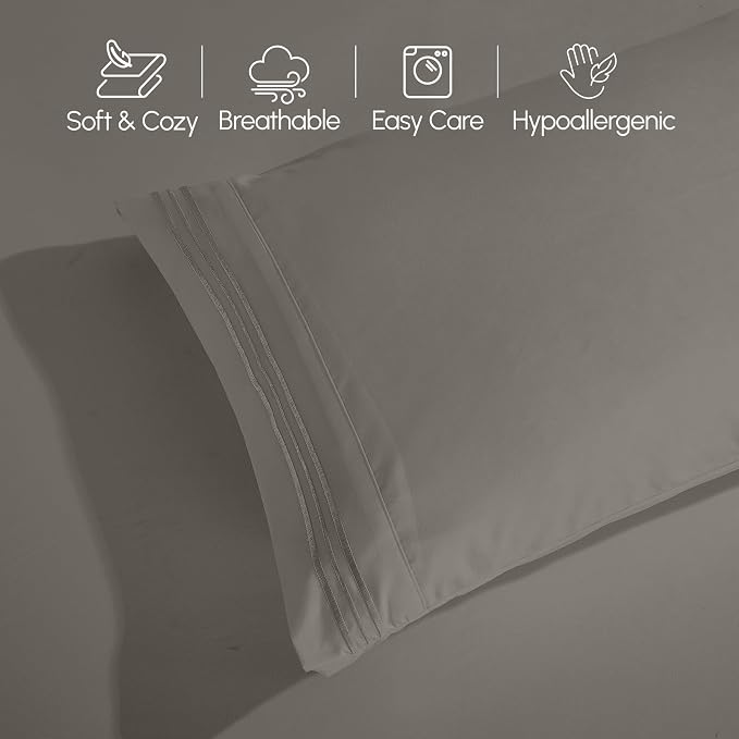 Elegant Comfort Luxurious 1500 Premium Hotel Quality Microfiber 4-Piece Sheet - Image 8