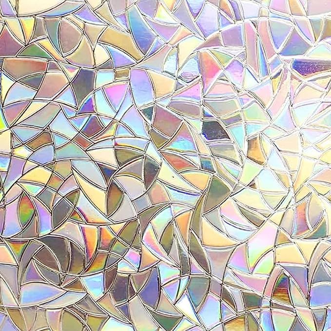 Niviy Stained Glass Window Film Rainbow Film Decorative Window Sticker 3D by Niviy