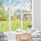 Coavas Privacy Window Film Non-Adhesive Translucent Bird Window Film Decorative - Image 8