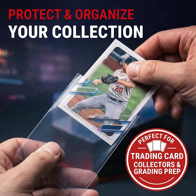 Ultra Pro - Premium Clear 100ct. Card Sleeves to Protect Sports Cards, Baseball - Image 2