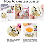 8 Pcs Cute Cartoon Diamond Art Coasters Kit - Image 7