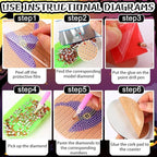 Axquilon 8 Pcs Halloween Diamond Art Coasters Kit - Image 7