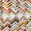 Vintage Floral Patchwork Cotton Fabric Set – 60 Pre-Cut Squares, 20×20 cm by FabricsTown