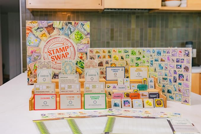 Stonemaier Games: Stamp Swap by Paul Salomon | A Competitive Stamp Collecting - Image 3