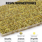 31000Pcs Metallic Gold Rhinestones - Image 3