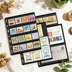 40 Pages 20 Sheets Stamp Album Pages, 8.4 * 11" 4 Styles Stamp Collection - Image 8