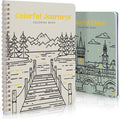 Beautiful Adult Coloring Book Set of 2 by ZICOTO