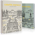 Beautiful Adult Coloring Book Set of 2 by ZICOTO