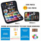 INSCRAFT Sewing Kit, 200 Premium Sewing Supplies, 41 XL Thread Spools, Suitable - Image 5