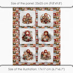 Matryoshka Patchwork Quilting Fabric Panel – 6× Blocks + Bonus Patchwork Sheet - Image 6