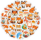 BulbaCraft Fox Stickers for Water Bottle and Laptop by BulbaCraft