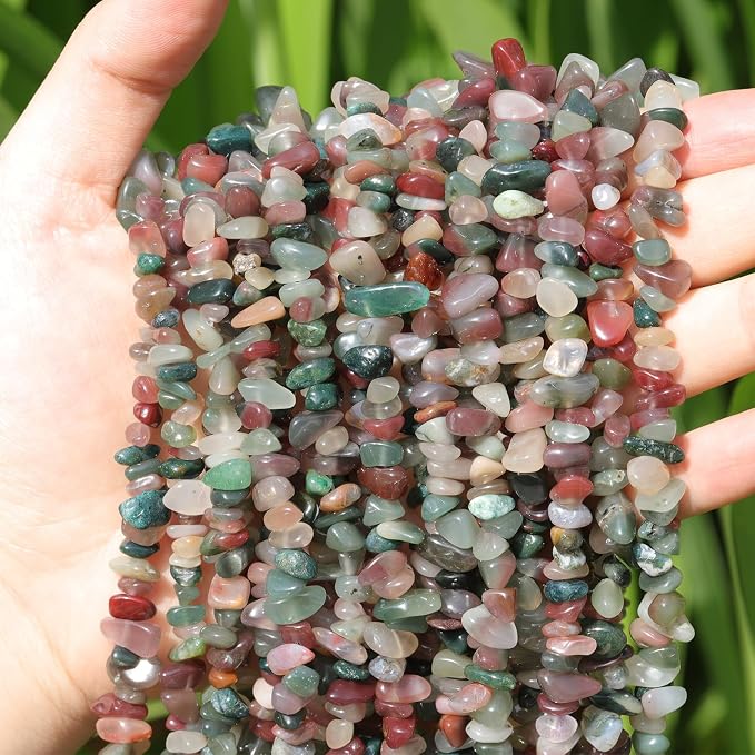 400pcs Natural Chip Stone Beads - Image 3