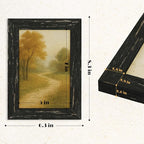 puthiac 5x7 Rustic Farmhouse Picture Frame, Swamp Black, 1 Pack | Distressed - Image 5