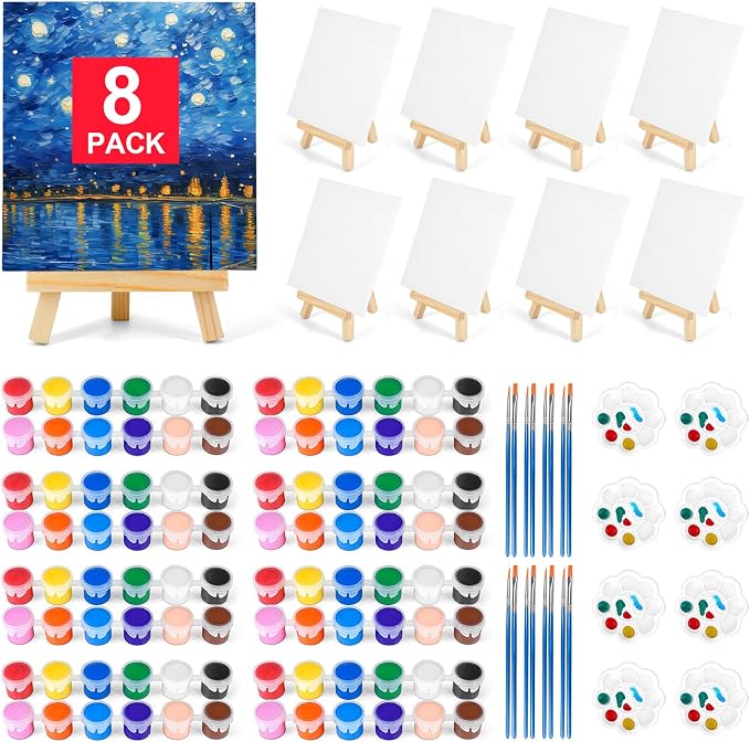 8 Pack 8 * 10In Canvas Boards for Painting, Art Canvas for Drawing by Pomaylor